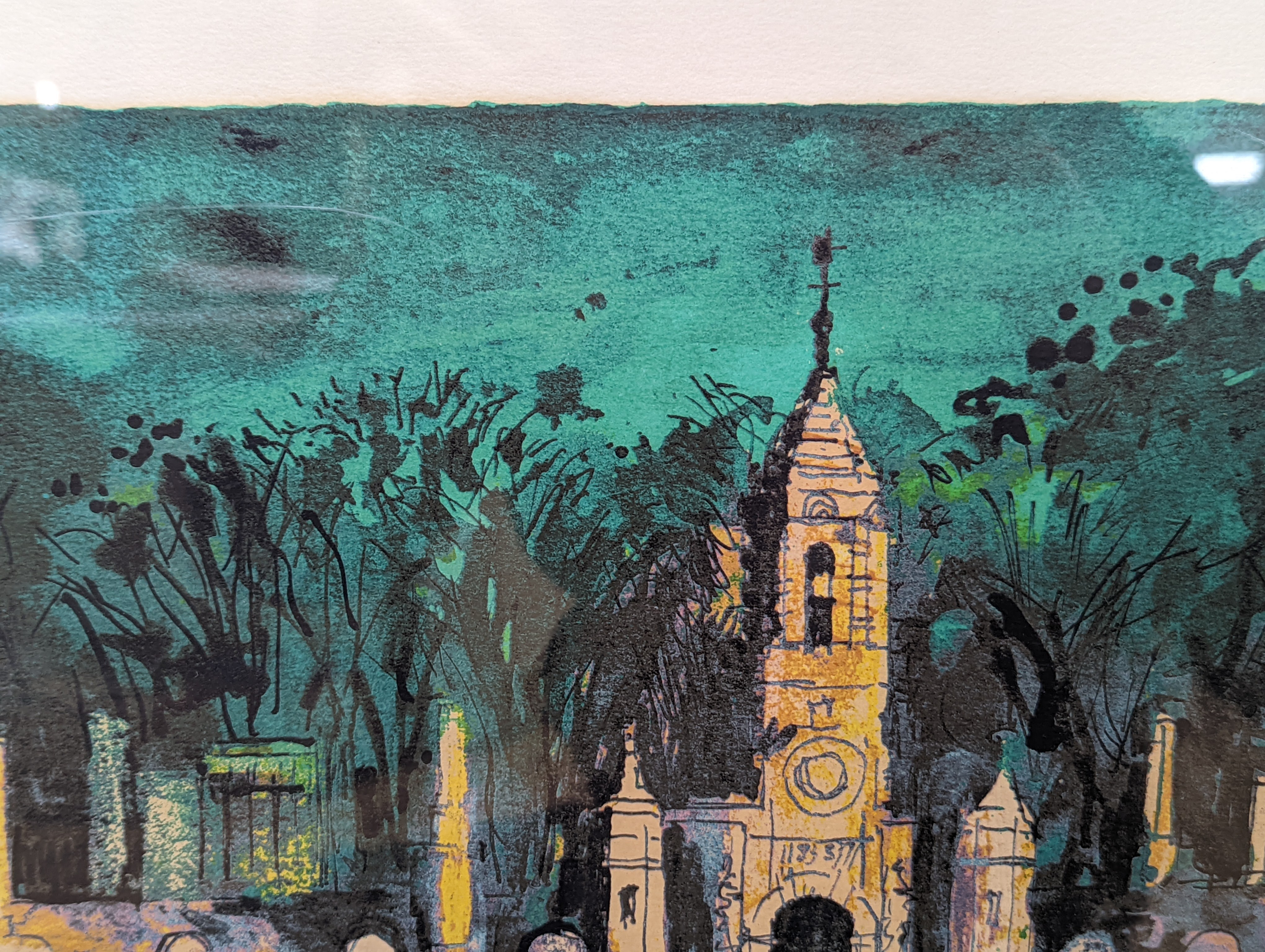 John Piper (1903-1992), screenprint, 'Harlaxton Manor' 1977, signed in pencil, 8/100, 57 x 78cm